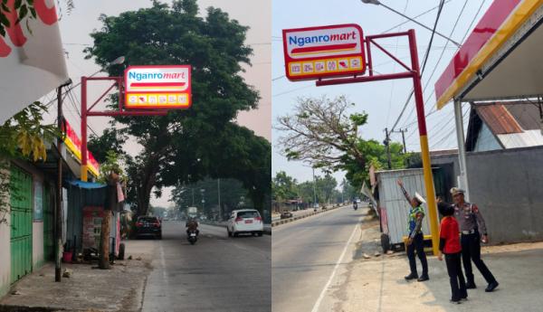 Viral Dikeluhkan Sopir, Papan Reklame Minimarket di Barru Akhirnya Diperiksa Polisi