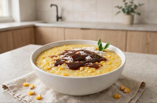 Cara Praktis Membuat Bubur Jagung Gula Merah yang Enak, Cocok Untuk Sarapan