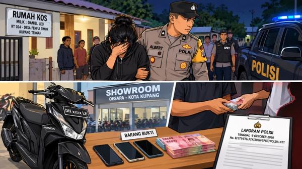 Perempuan Asal Belu DiTANGKAP di Kos-kosan Kupang Tengah, Polisi Dalami Dugaan Curanmor