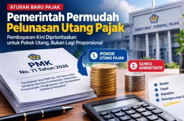 Pemerintah Ubah Aturan Utang Pajak, Pokok Utang Kini Dibayar Lebih Dulu