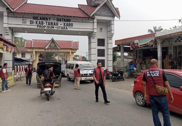 Satresnarkoba Razia Kendaraan di Perbatasan Lawe Pakam, Cegah Narkoba Masuk ke Aceh Tenggara