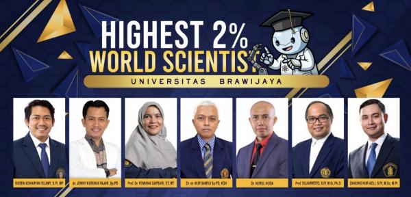 Tujuh Ilmuwan UB Masuk Daftar Peneliti Terbaik Dunia 2026, Naik 40 Persen
