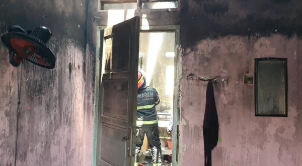Geger! Rumah Kontrakan di Cilegon Terbakar, Akibat Anak Main Korek Api, Kerugian Capai Puluhan Juta