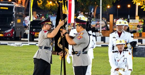 Kapolres TTS Pimpin Upacara Serah Terima Pataka Polda NTT, Tandai Pergantian Kapolda