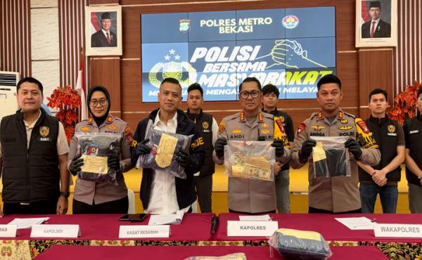 Begal Bersenjata Airsoft Gun di Babelan Bekasi Ditangkap, Umbar Tembakan 2 Kali
