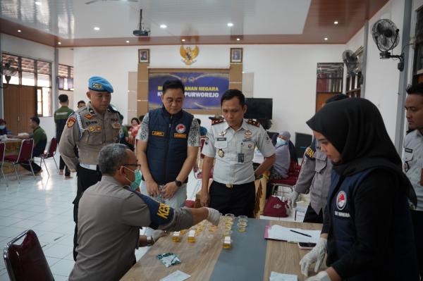 Tes Urine 159 Warga Binaan Lapas Purworejo, Polisi Pastikan Seluruhnya Negatif Narkoba