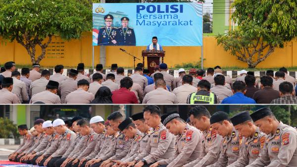Ikhtiar Memohon Hujan, Kapolres Polman dan Personel Gelar Sholat Istisqa
