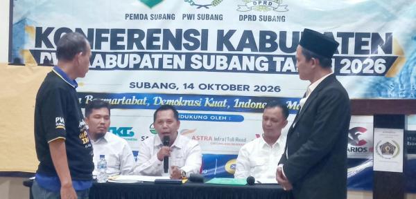 Agus Eko Terpilih Aklamasi Jadi Ketua PWI Subang Periode 2026–2029