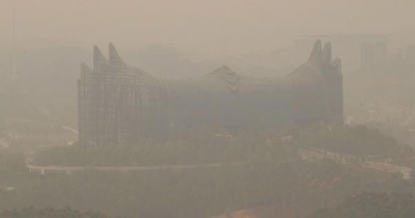 Karhutla Selimuti IKN, Kemegahan Istana Garuda Tertutup Kabut Asap