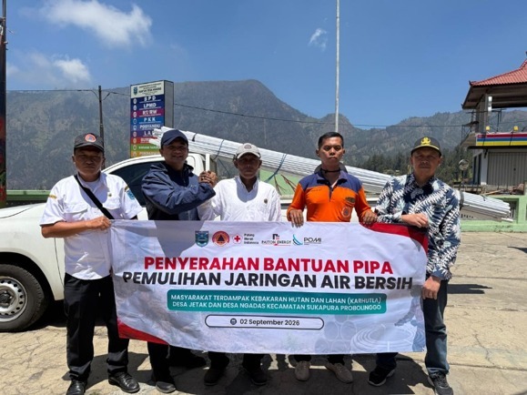 Karhutla Bromo Rusak Pipa Air, Pemulihan Akses Bersih di Probolinggo Dilakukan