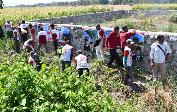 Peringati Ulang Tahun Prabowo, Gerindra Ponorogo Pilih Aksi Bersihkan Sungai