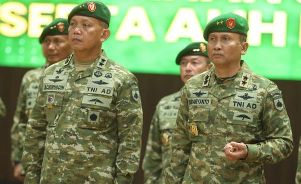 Pangdam IV Diponegoro Beralih Tongkat Komando, Mayjen Sudaryanto Gantikan Mayjen Achiruddin