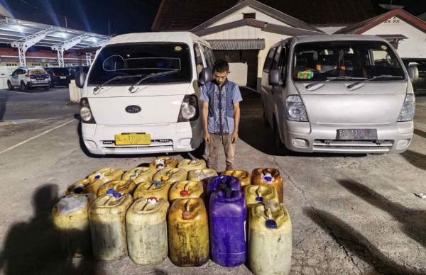 Polres Aceh Selatan Ungkap Dugaan Penyalahgunaan Solar Subsidi, 640 Liter Diamankan