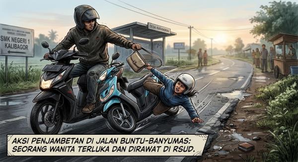 Resmob Polresta Banyumas Sikat Begal Jalanan, Rampas Emas dan HP Pengendara Wanita