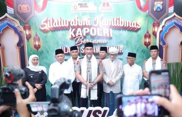 Kapolri Silaturahmi dengan Ulama se-Jatim, Perkuat Sinergi Jaga Kamtibmas