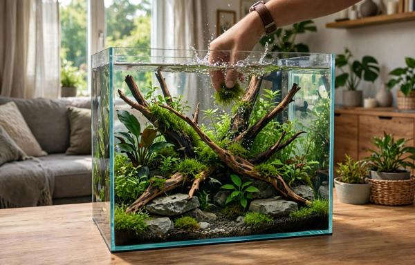 Tidak Perlu Membeli, Begini Cara Membuat Aquascape Sederhana di Rumah