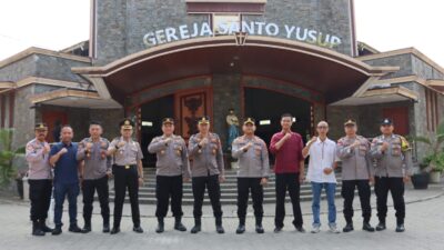 AKBP Dadi Perdana Putra Turun Langsung ke Gereja, Perkuat Toleransi di Pringsewu