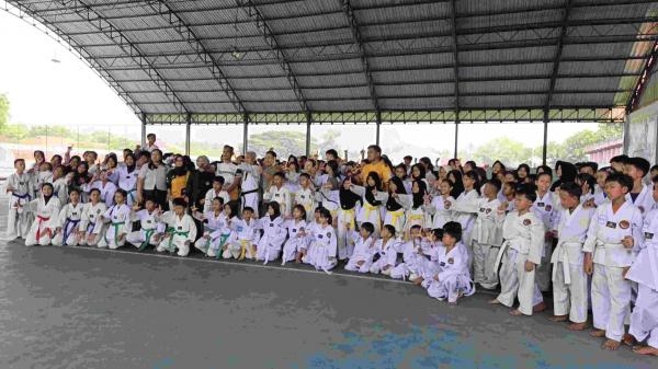 401 Cadet Taekwondo Lampung Selatan Ikuti Ujian Kenaikan Tingkat, PBTI Bidik Atlet Berprestasi