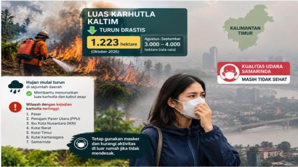 Karhutla Kaltim Menurun, Mengapa Udara Samarinda Masih Tidak Sehat?