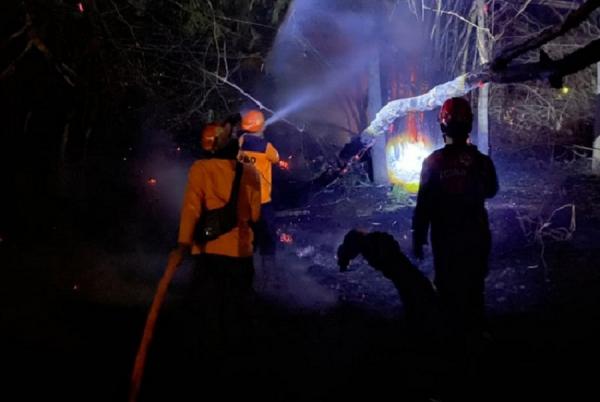 Waduh! Gegara Bakar Sampah Sembarangan, Hutan dan Lahan Bambu di Grobogan Terbakar