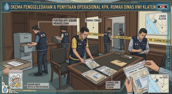 KPK Geledah Rumah Dinas Bupati Hamenang: Sita Perhiasan, Dokumen, dan Barang Bukti Elektronik