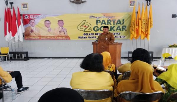HUT ke-62 Golkar Sragen, Sigit Pamungkas Soroti Jalan Rusak dan Kemiskinan