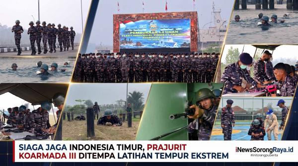 Siaga Jaga Indonesia Timur, Prajurit Koarmada III Ditempa Latihan Tempur Ekstrem