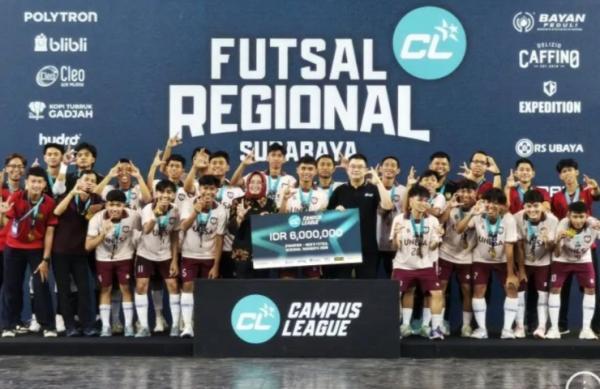 Dua Gol Babak Pertama Antar UNESA Juara Futsal Surabaya, Pelatih Langsung Bidik Level Nasional