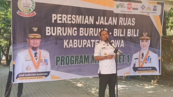 Gubernur Sulsel Sentil Plt Bupati Gowa yang Absen di Peresmian Jalan Burung-Burung: Pelanggaran Ini