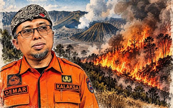 Cegah Karhutla Bromo Meluas, BPBD Ingatkan Bahaya Pembakaran Sampah