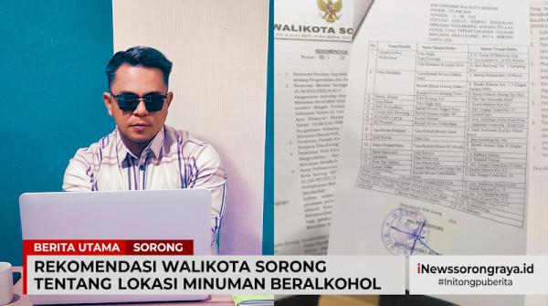 Janggal! Pemkot Sorong Diduga Terbitkan Rekomendasi Miras Meski 33 Usaha Tak Berizin