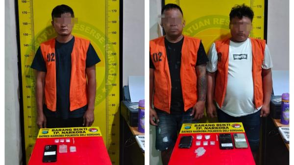 Jaringan Sabu Tanjung Morawa Digulung: 3 Tersangka Ditangkap, 16 Gram Disita