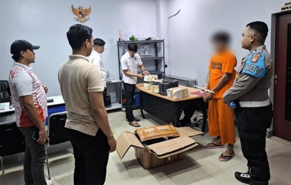 Polres Kuansing Gagalkan  18 Kilogram Ganja, 2 Diamankan