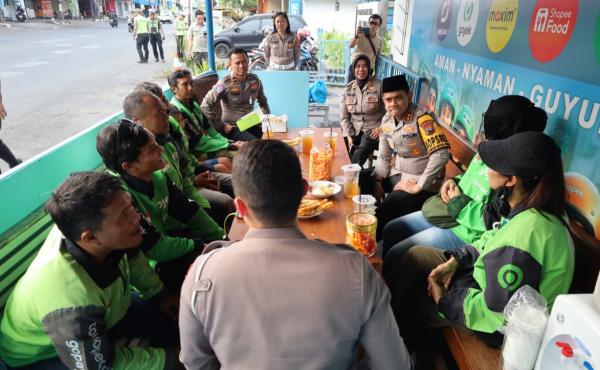 Rangkul Ojol, Kapolres Sukoharjo Perkuat Deteksi Dini Kamtibmas