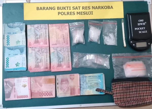 Polres Mesuji Sita 230 Ekstasi, 24,86 Gram Sabu, Senpi Rakitan dan Amunisi