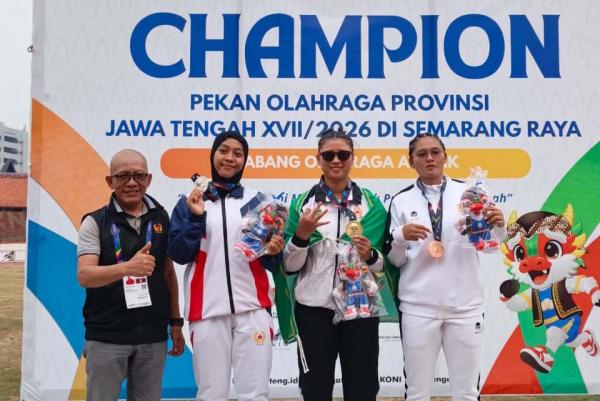 Attina Nurkamila Sumbang Emas Atletik, Selam Banyumas Tambah Medali