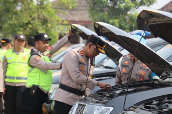 Polres Sragen Cek 29 Kendaraan Operasional Jelang Operasi Patuh Candi 2026