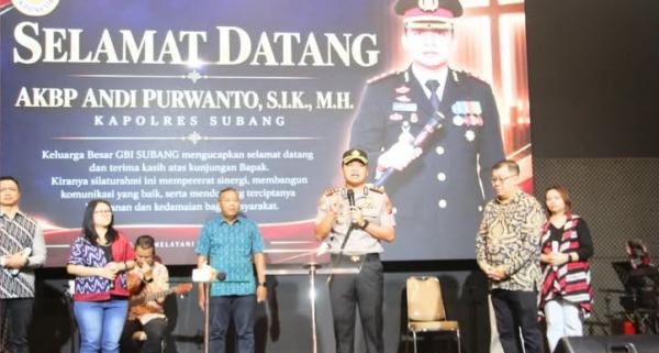 Perkuat Toleransi dan Kerukunan Umat Beragama, Polres Subang Gelar SADAYA JAGA di GBI Subang