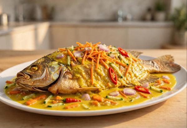 Resep Gurame Acar Kuning Tanpa Santan, Gurih dan Kuah Asam Pedas