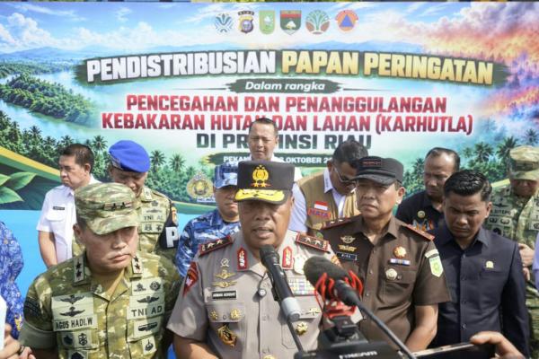 Polda Riau Siapkan 260 Plang Cegah Karhutla Berulang