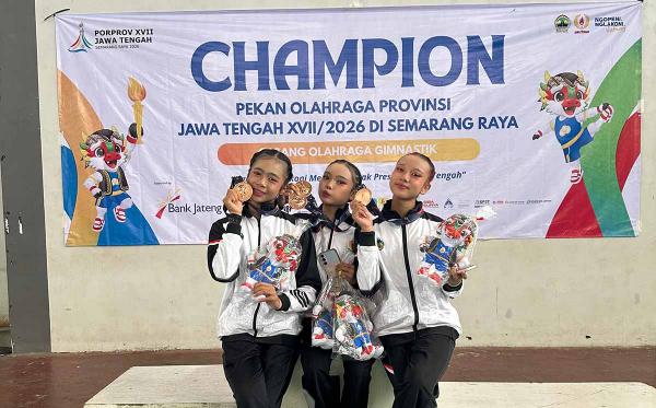 Banyumas Sabet Satu Emas dan Dua Perunggu di Cabor Gymnastik