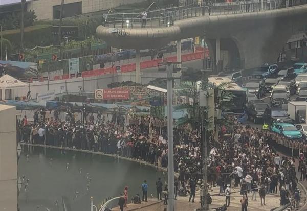 Demo di Bundaran HI Tertib, Polri Apresiasi dan Ingatkan Masyarakat Jaga Fasilitas Publik