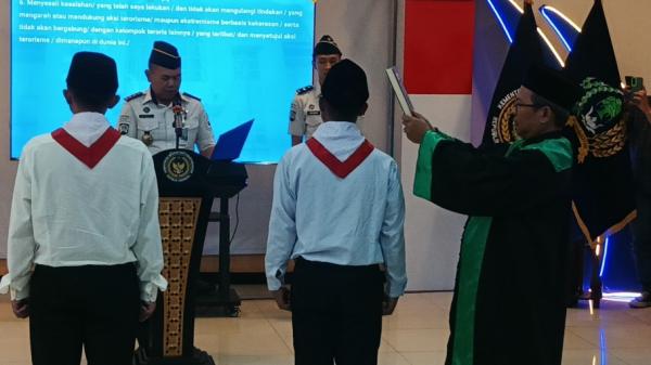 Dua Napiter di Lapas Purwokerto Ikrar Setia kepada NKRI, Tinggalkan Paham Kekerasan