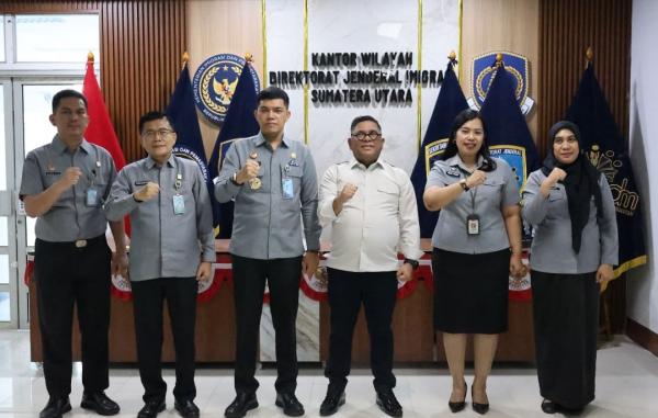 Terima Kunjungan Kakanwil Hukum, Imigrasi Sumut Perkuat Kerja Sama