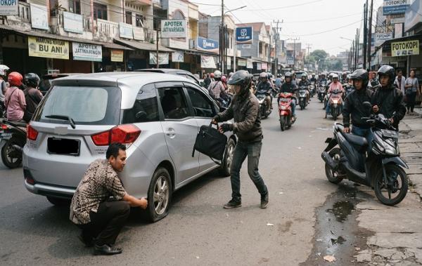 Waspada Modus Ban Kempis di Bekasi, Komplotan Pencuri Kuras Barang Pemobil di Pondok Gede