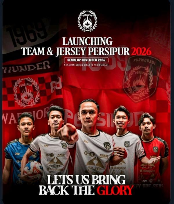 Laskar Petir Persipur Purwodadi Siap Luncurkan Skuad dan Jersey Baru Awal November 2026