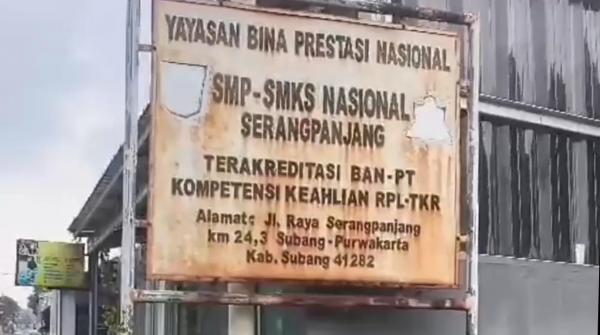 Diduga Terseret Kasus Korupsi Dana Hibah Rp723 Juta, Sekolah Milik YH di Subang Terbengkalai
