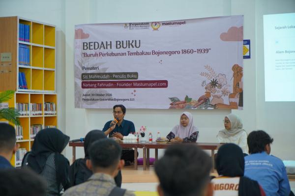 Bedah Buku di Unigoro, Ungkap Kehidupan Buruh Tembakau Bojonegoro pada Masa Kolonial