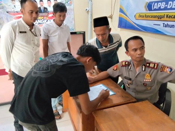Polsek Cinangka Fasilitasi Mediasi Konflik Tarkam Antar RT di Rancasanggal, Kedua Pihak Sepakat Dama