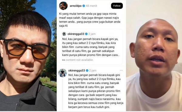 Oki Rengga Murka! Chef Arnold Seret Film Ga Ada Matinya, Cek Faktanya